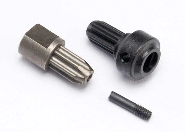 Drive hub, center, rear (1)/ front (1)/screw pin